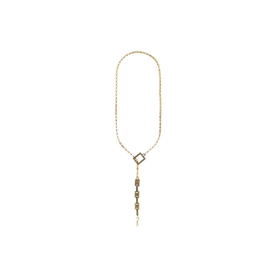 COLAR GRAVATINHA OURO HECTOR ALBERTAZZI LINEAR